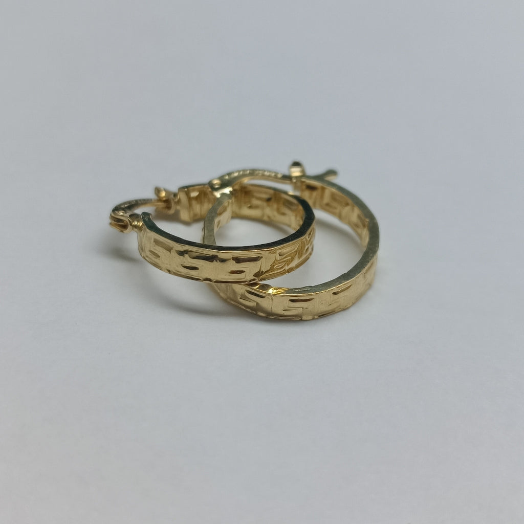 ARETES ARRACADAS FIG GRECAS 14K 1.8 GR (NUEVO)