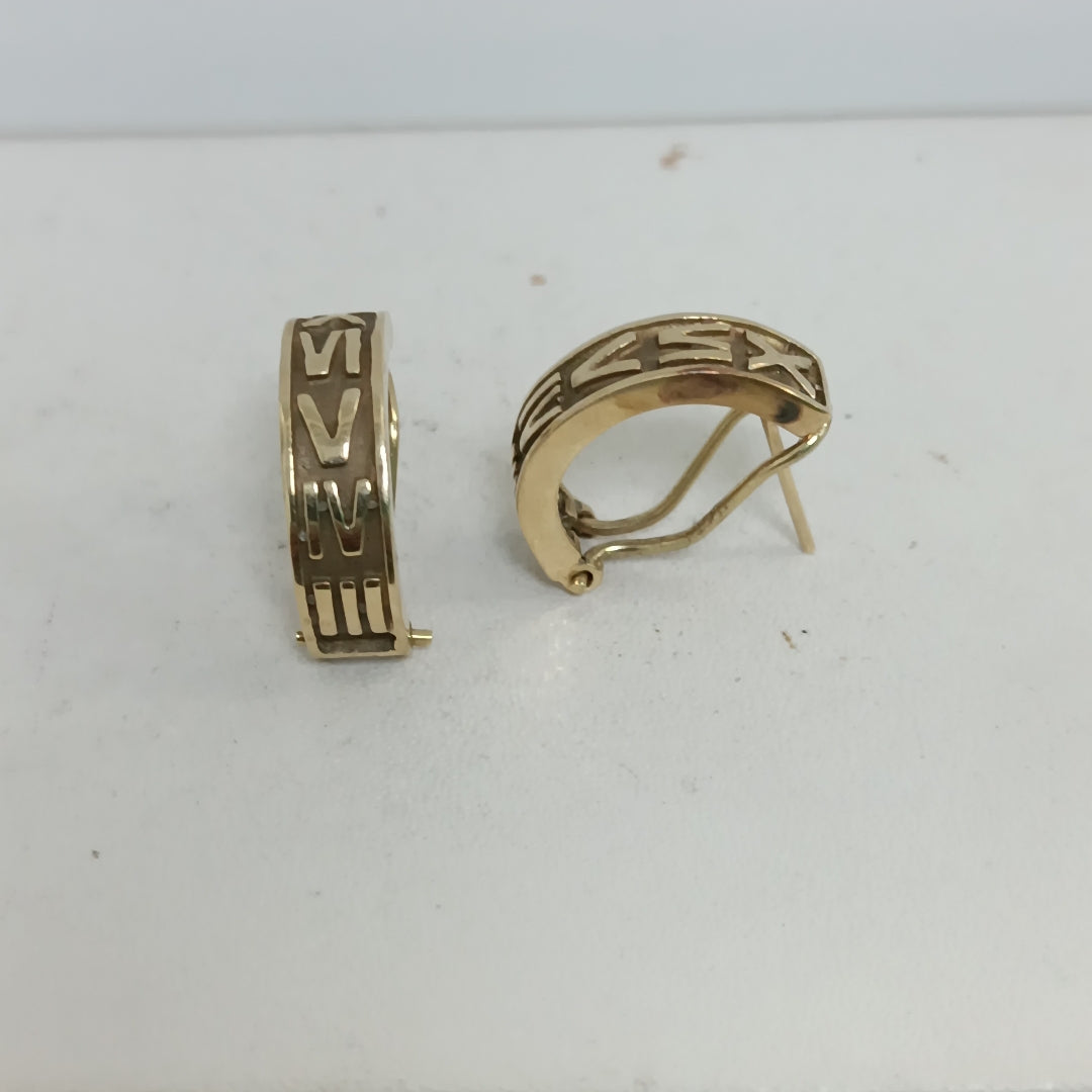 ARETES PAR ORO 14 K 6.1 GRMS (SEMINUEVO)