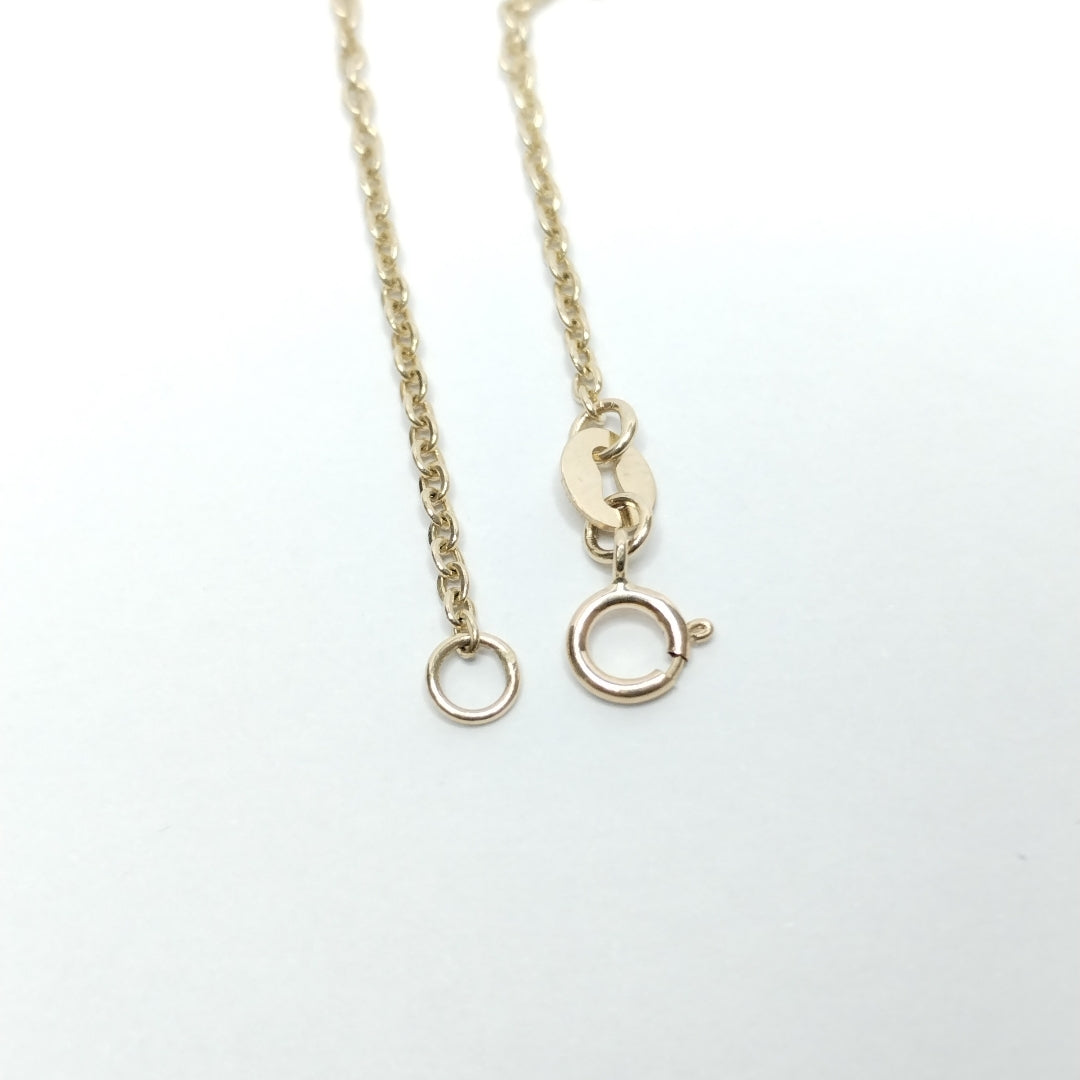 PULSERA TEJIDO ESPECIAL C CIRCONIAS 14K 18 CM 1.8 GR (NUEVO)