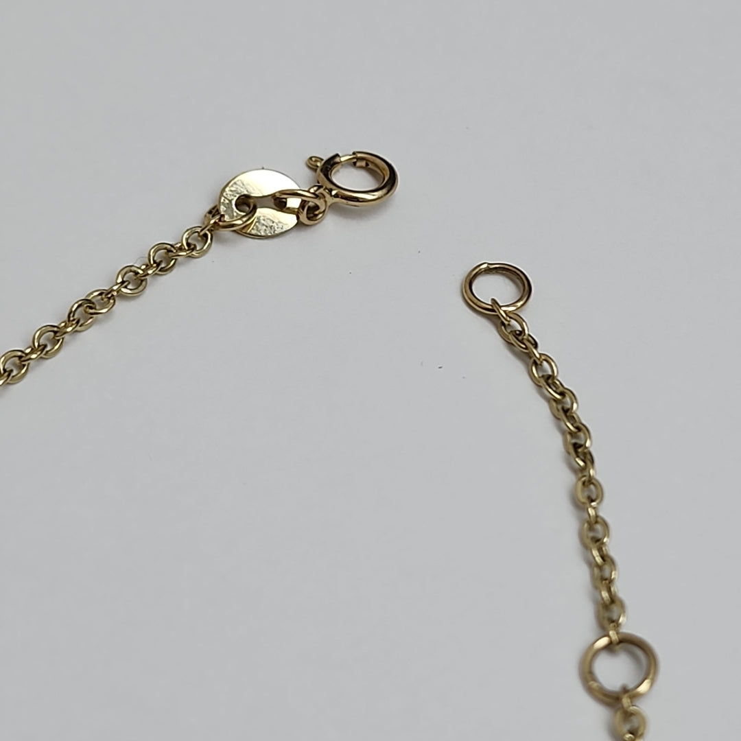 PULSERA ESPECIAL C FIGURAS 14K 18 CM 1.8 GR (NUEVO)