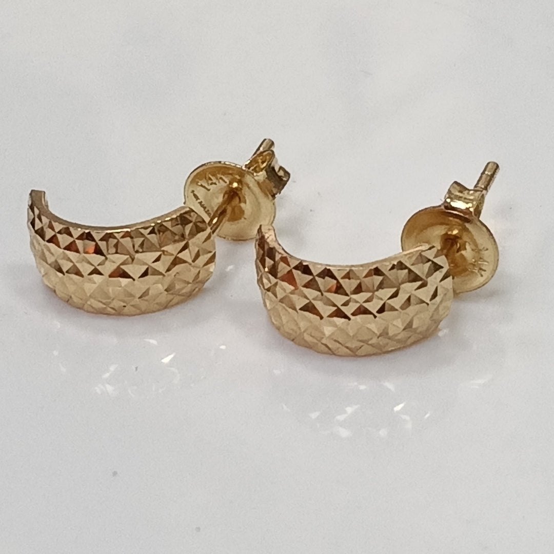 BROQUELES ORO 14K 1.8 (NUEVO)