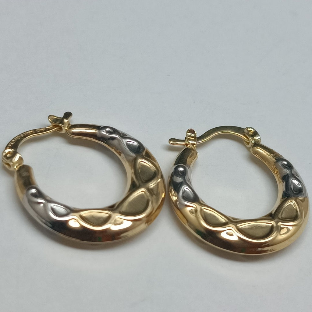 ARETES ARRACADAS COMBINADAS CON INFINITO 14K 2.3 GR (NUEVO)