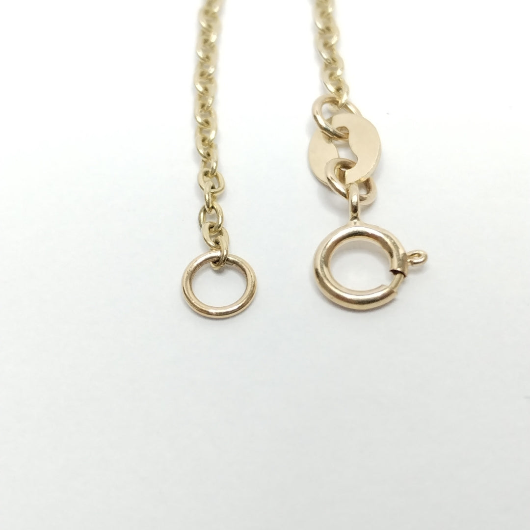 PULSERA ESPECIAL C MARIPOSAS 14K 18 CM 1.7 GR (NUEVO)