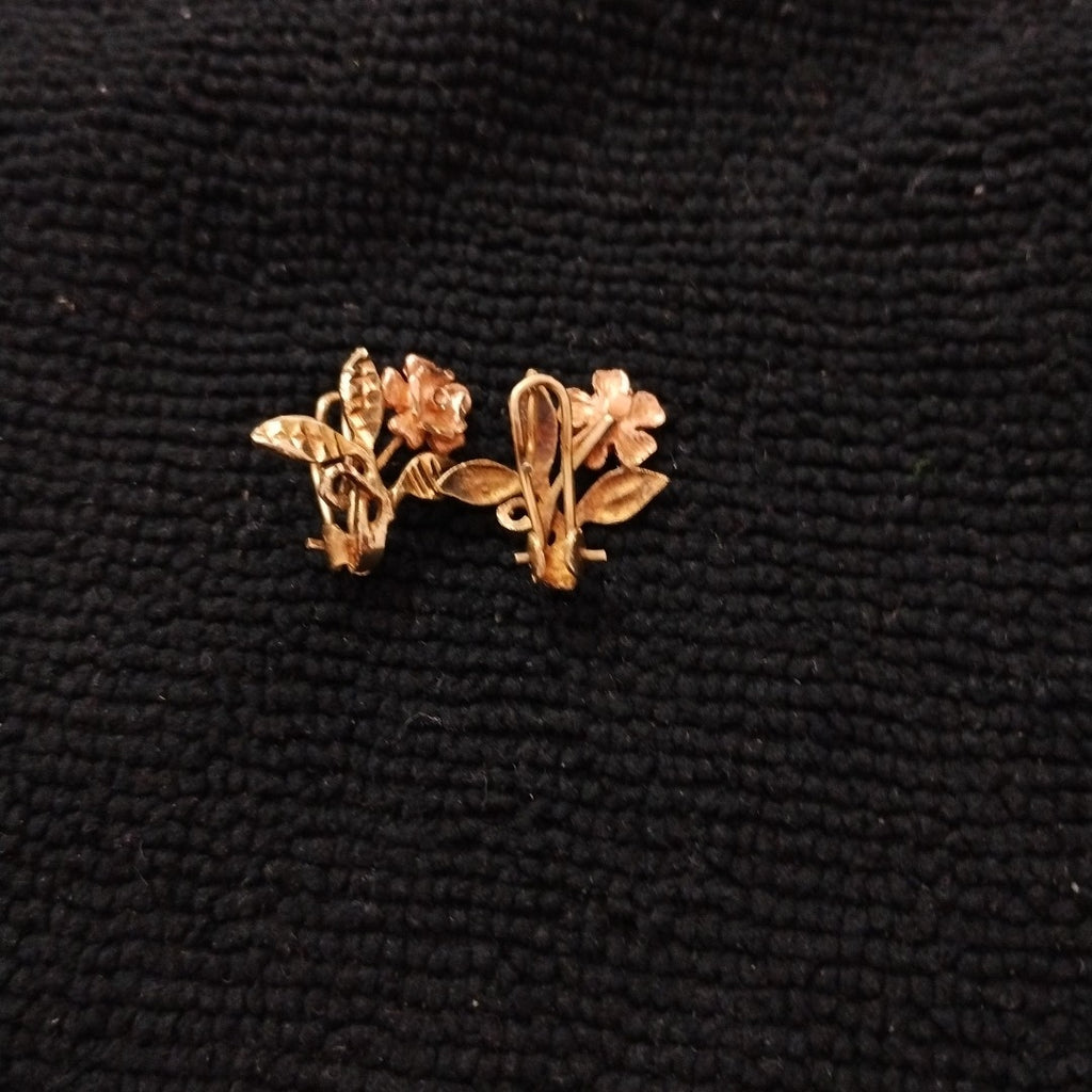 ARETES PAR ORO COMBINADO 10 K 2,80 GRMS (SEMINUEVO)