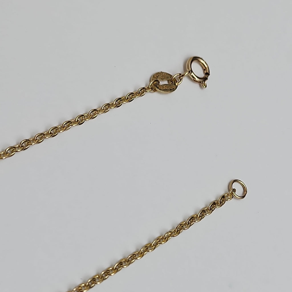 PULSERA TEJIDO ESPECIAL C CORAZONES 14K 18 CM 1.7 GR (NUEVO)