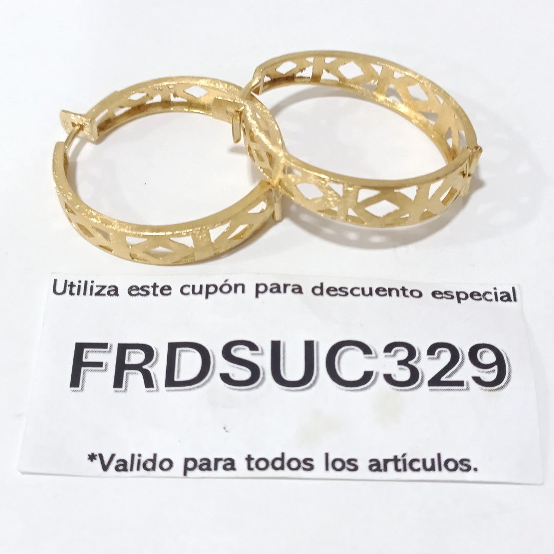 ARRACADAS PAR ORO 18 K 11 GRMS (SEMINUEVO)