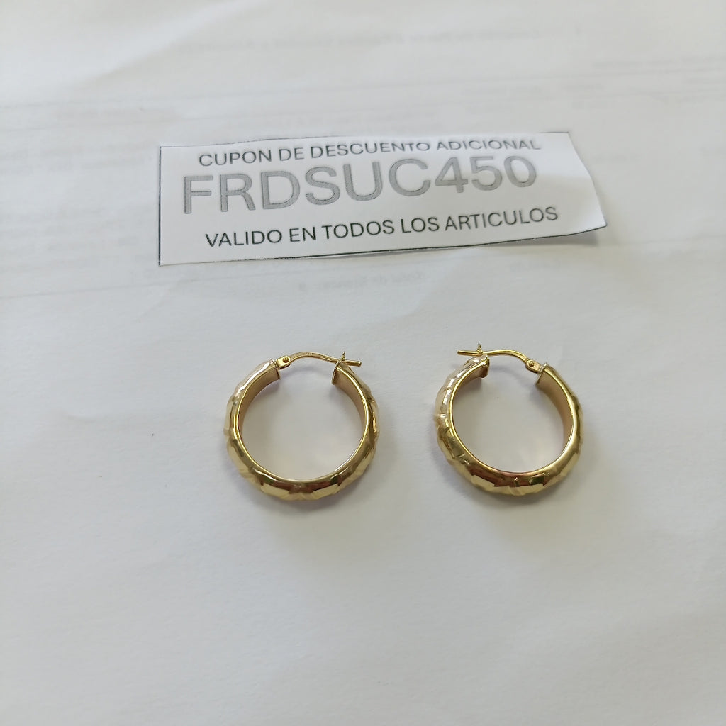 ARRACADAS PAR ORO 14 K 3,30 GRMS (SEMINUEVO)