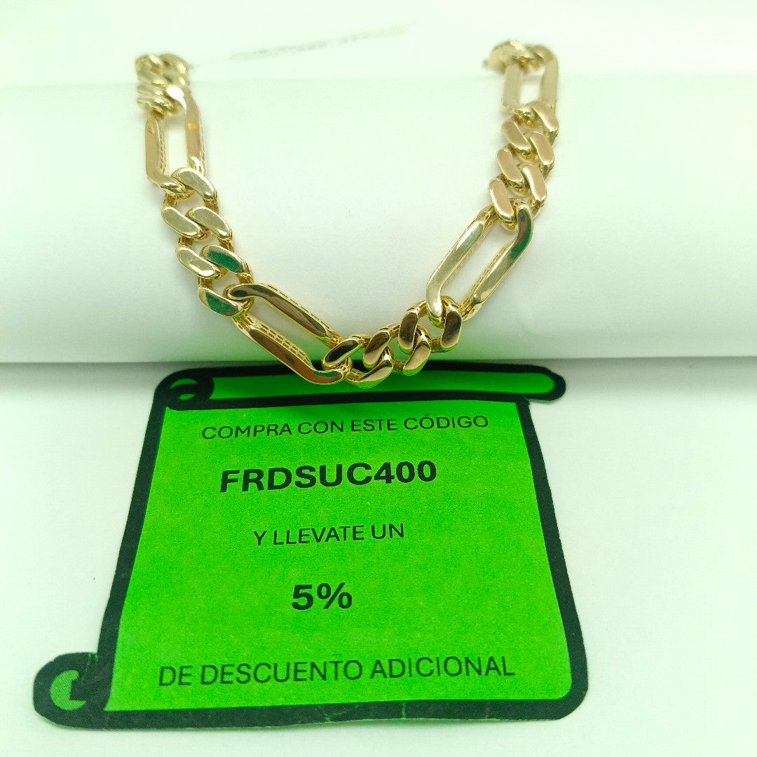 PULSERA MONACO ORO 14K 9.3 (NUEVO)