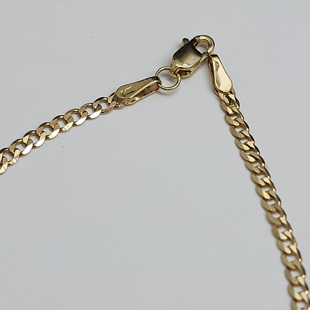 PULSERA TEJIDO BARBADA 14K 18 CM 2 GR (NUEVO)