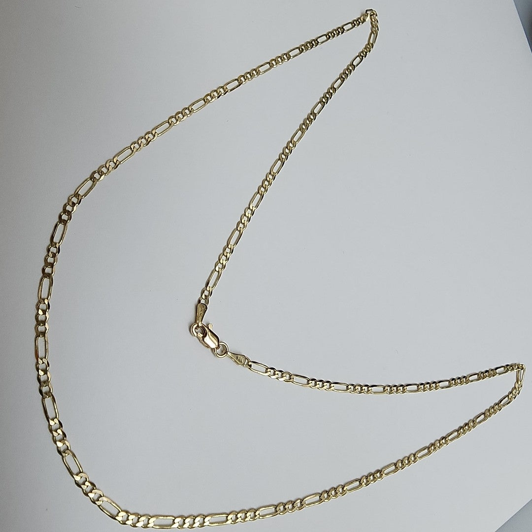 CADENA 3X1 14K 55 CM 5 GR (NUEVO)