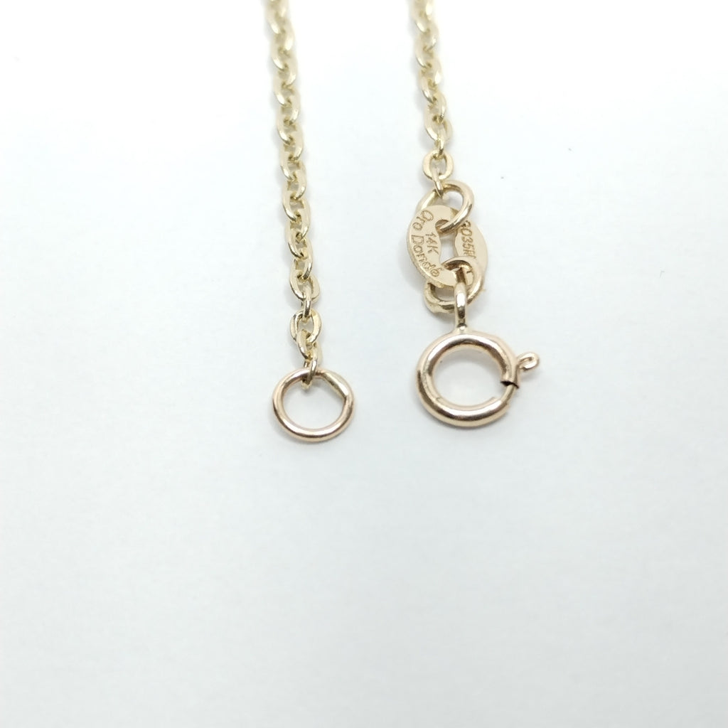PULSERA TEJIDO ESPECIAL CON CORAZONES 14K 18 CM 1.6 GR (NUEVO)