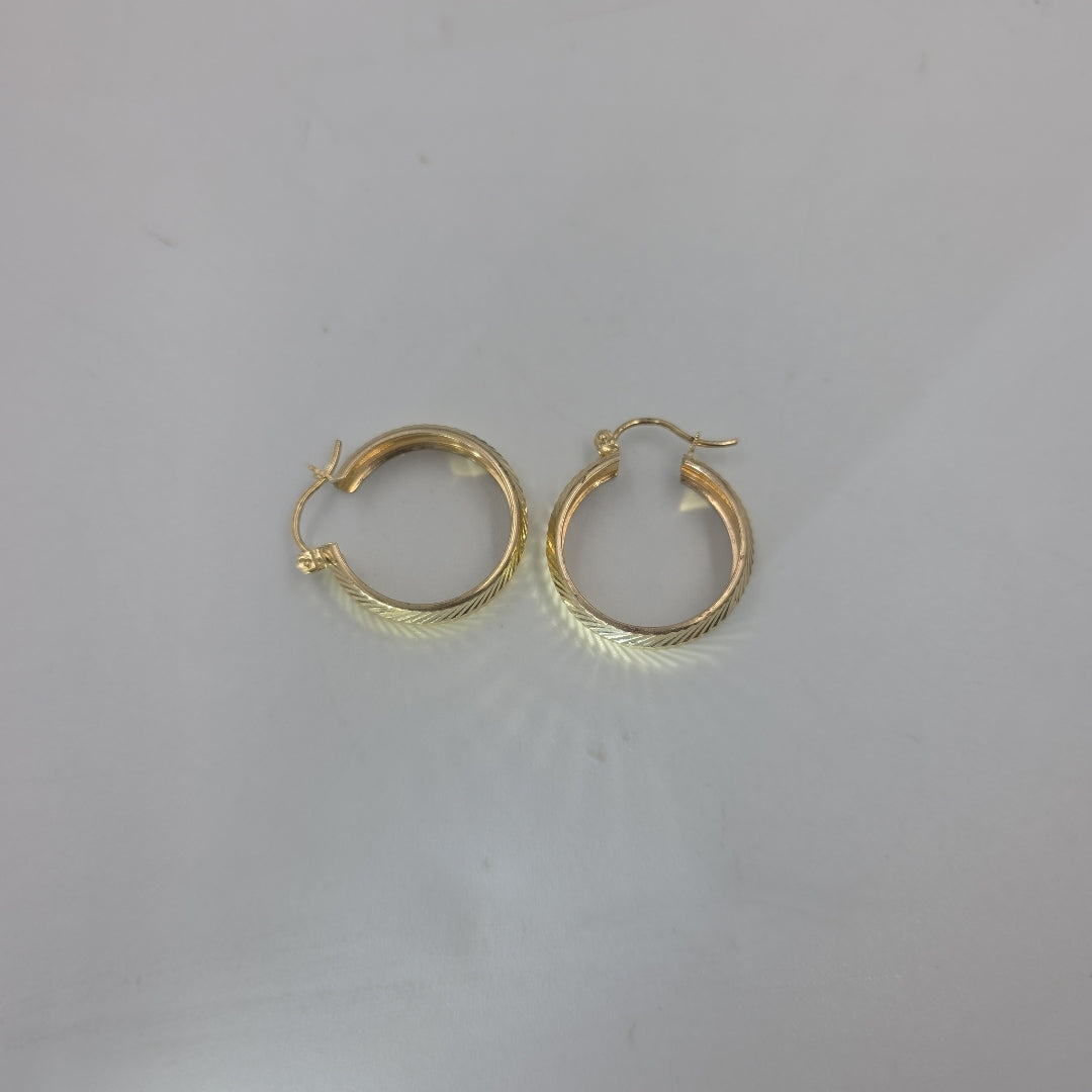 ARETES ARRACADAS LABRADAS 10K 2.8 GR (NUEVO)