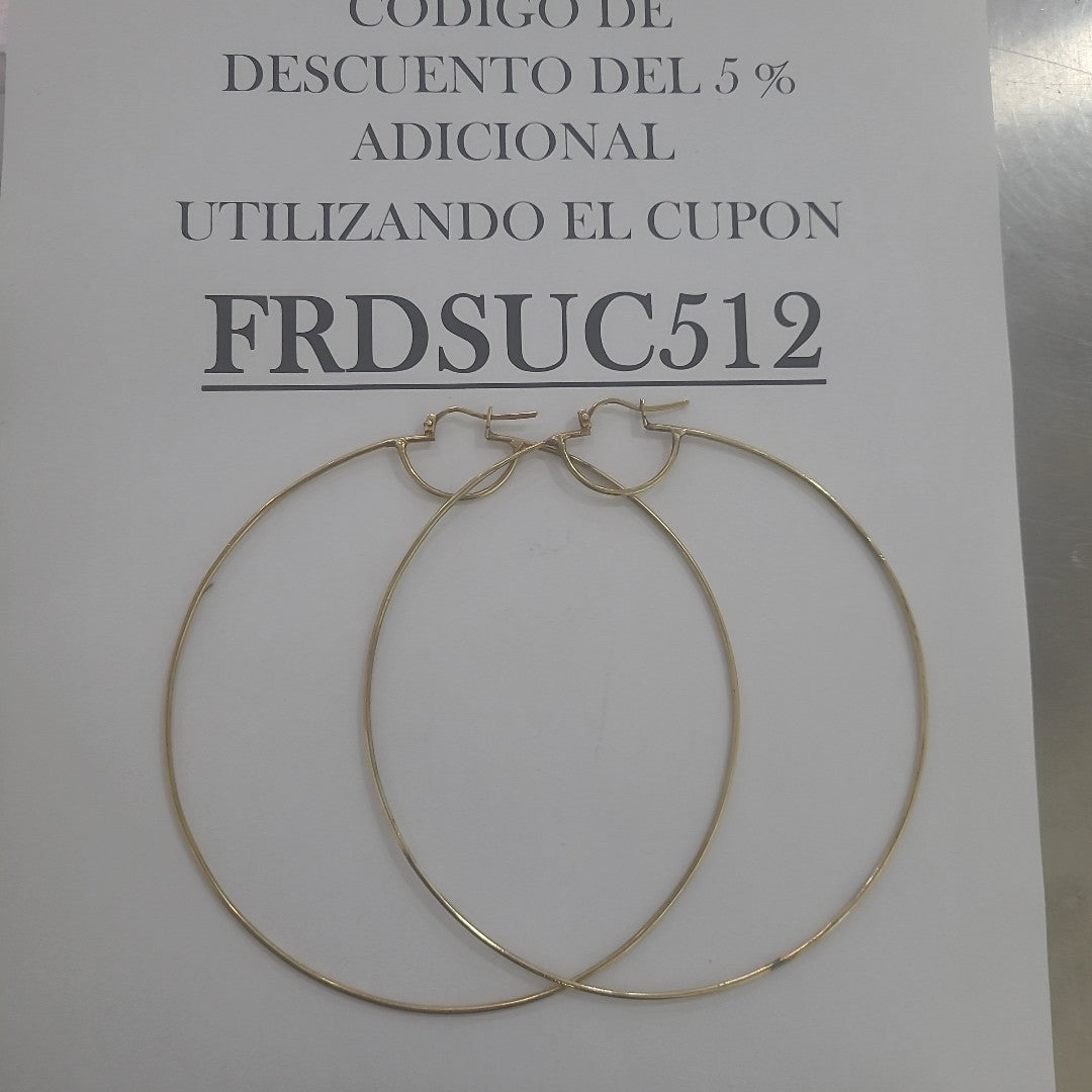 ARRACADAS PAR ORO 14 K 19,90 GRMS (SEMINUEVO)
