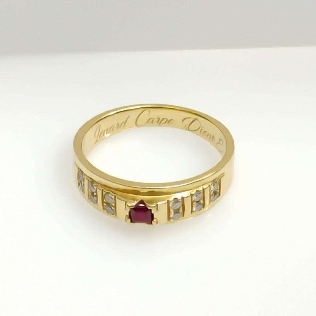 ANILLO ORO 14 K 7.4 GRMS (SEMINUEVO)