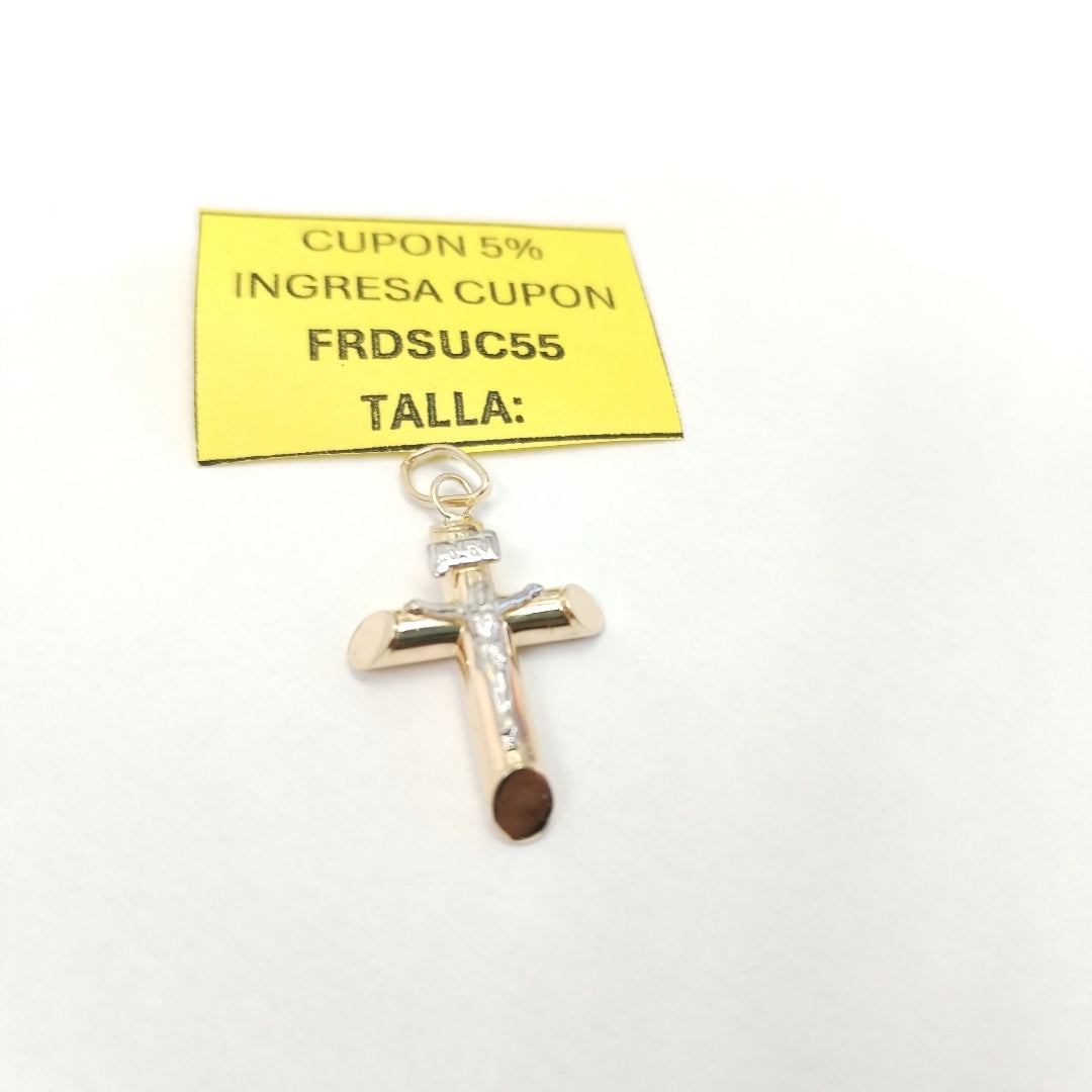 CRUCIFIJO ORO 14 K 1,10 GRMS (SEMINUEVO)