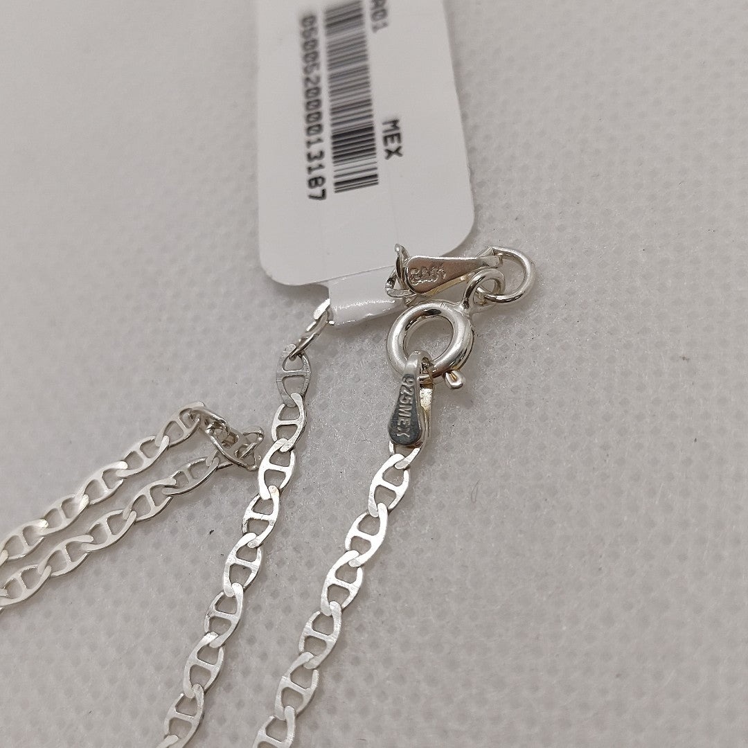 CADENA TEJIDO GUCHI PLATA .925 60 CM 3.7 GR (NUEVO)