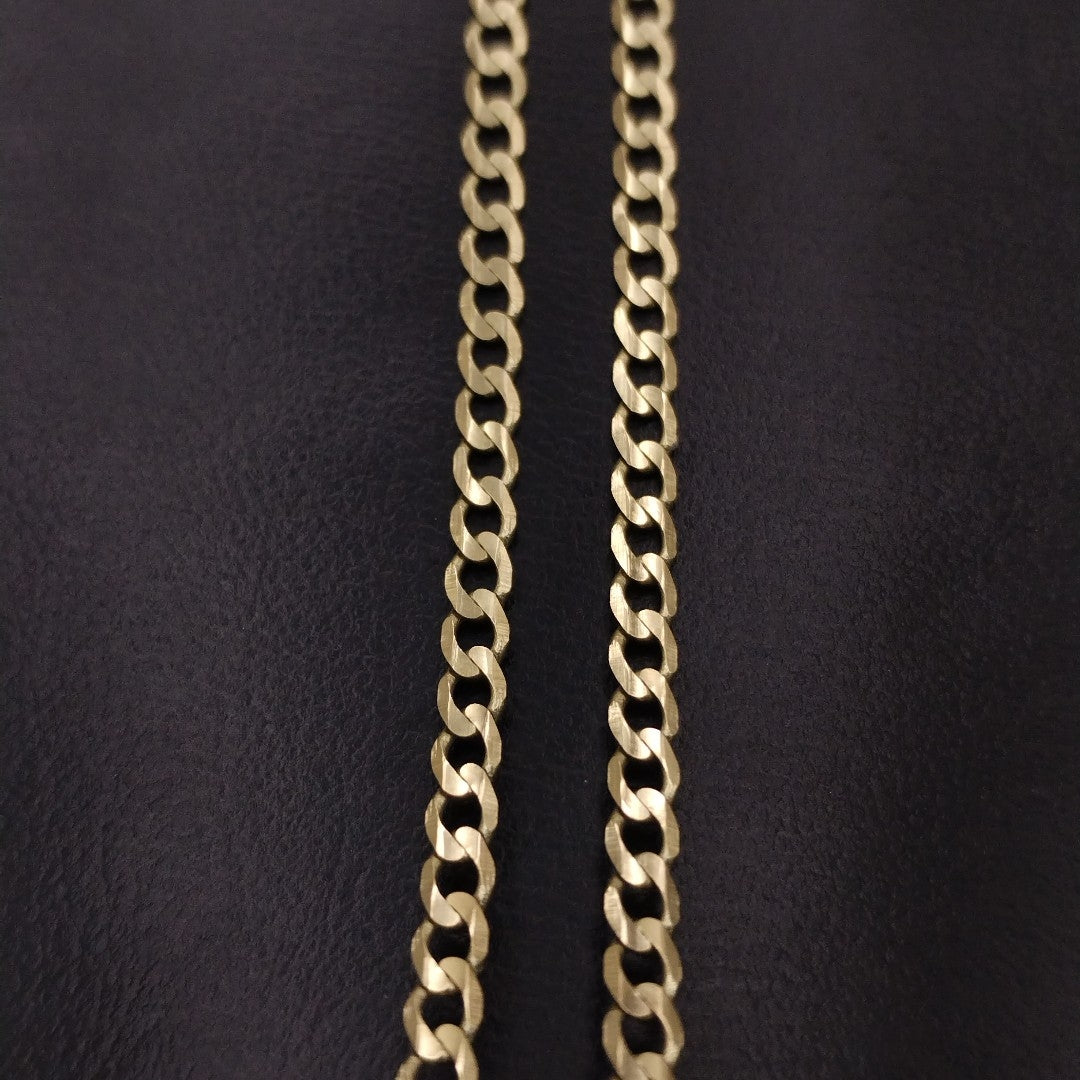 CADENA TEJIDO BARBADA 14K 60 CM 8.9 GR (NUEVO)