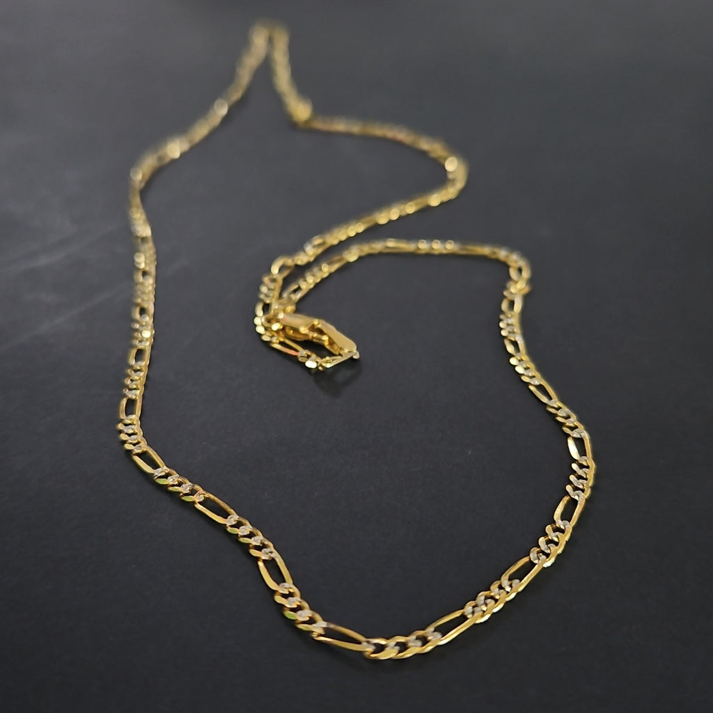 CADENA 3X1 DIAMANTADA 14K 55 CM 4.8 GR (NUEVO)