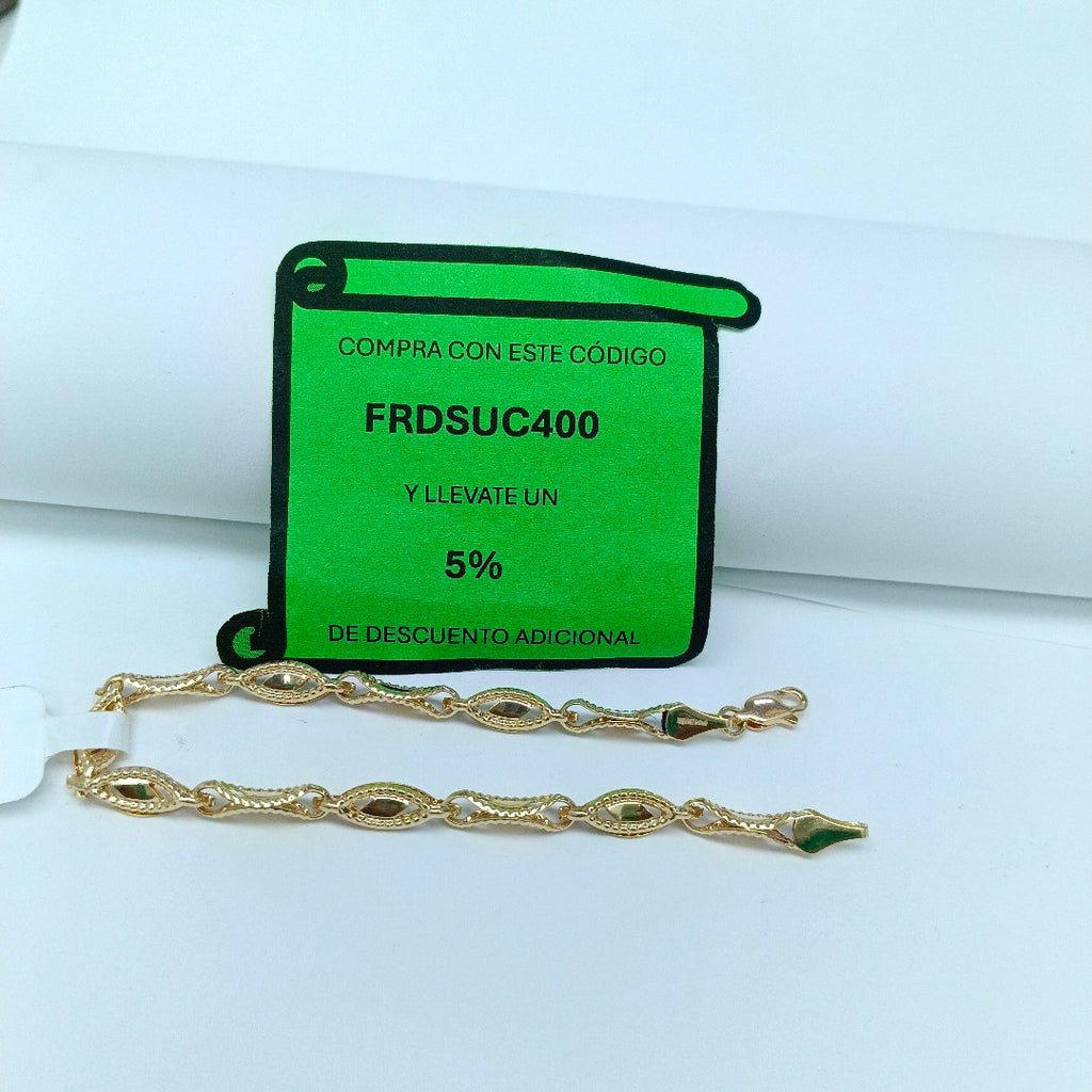 PULSERA ESPECIAL 10K 18 CM 4.4 GR (NUEVO)