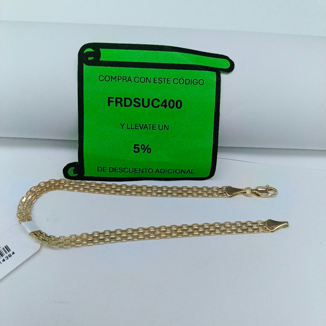 PULSERA ESPECIAL 10K 21 CM 4.4 GR (NUEVO)