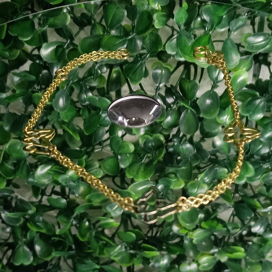 PULSERA ESPECIAL C MARIPOSAS 14K 18 CM 1.7 GR (NUEVO)
