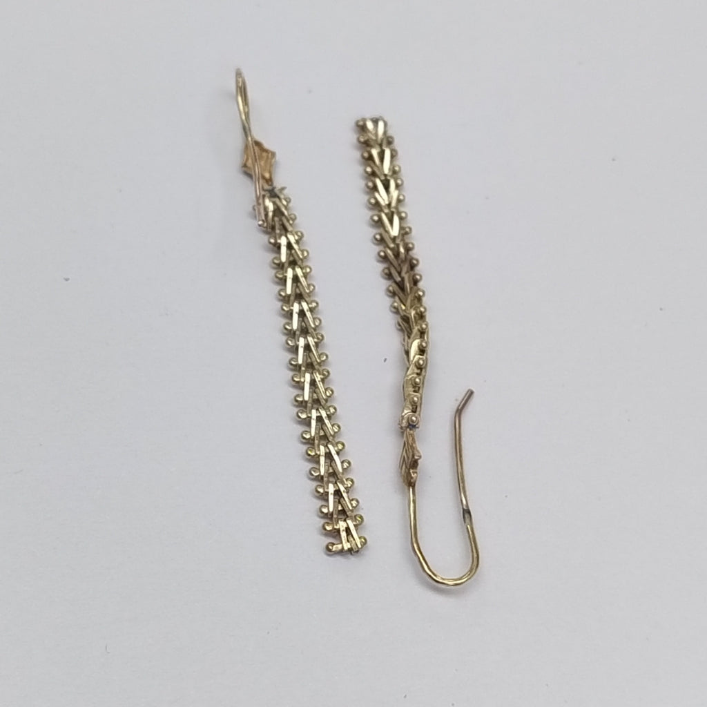 ARETES PAR ORO 14 K 2.2 GRMS (SEMINUEVO)