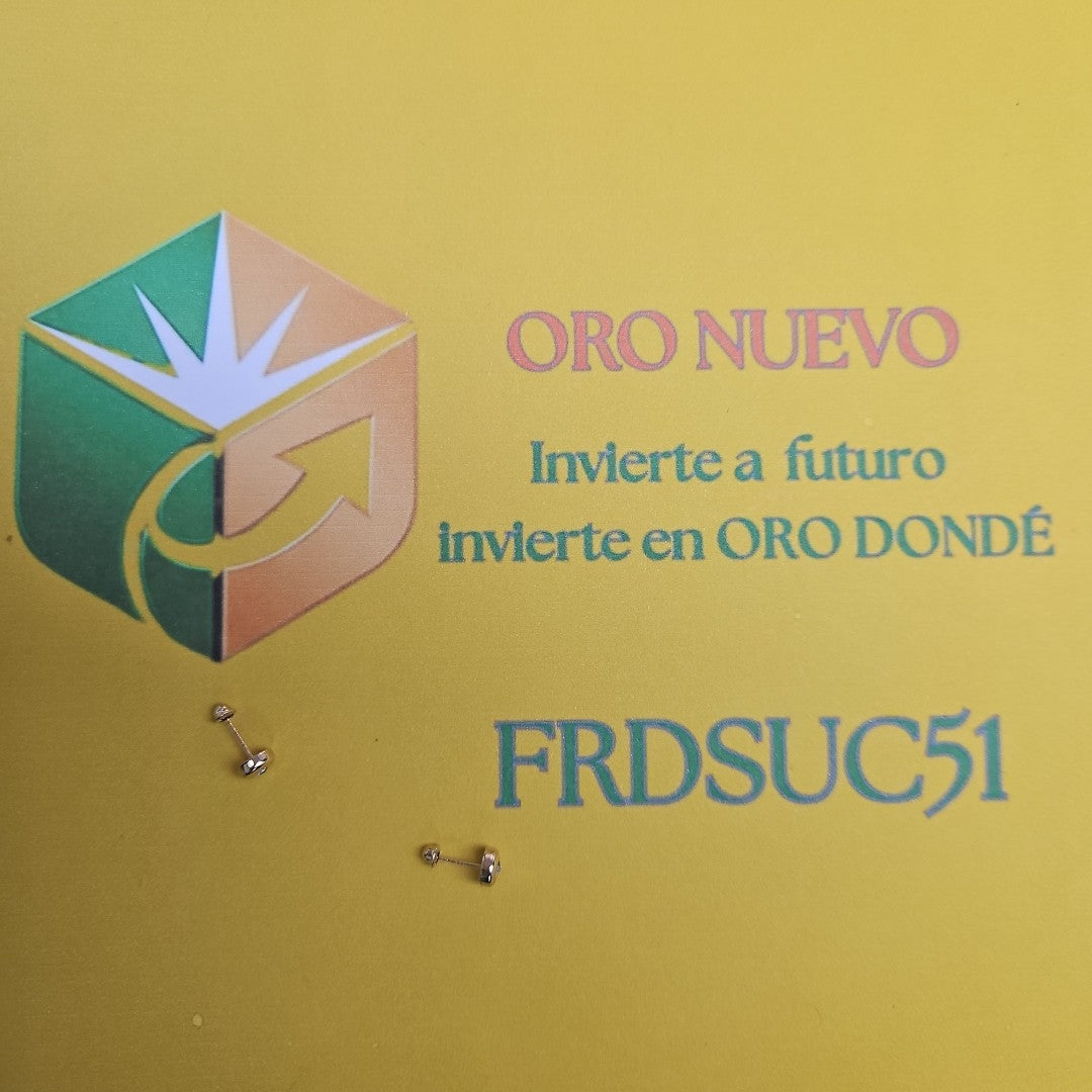 BROQUELES BROQUEL C CIRCONIA 14K 0.27 GR (NUEVO)
