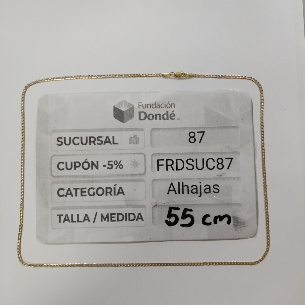 CADENA ORO 14 K 4,60 GRMS (SEMINUEVO)