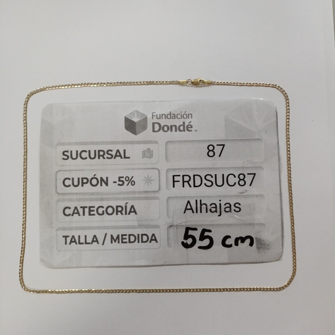 CADENA ORO 14 K 4,60 GRMS (SEMINUEVO)