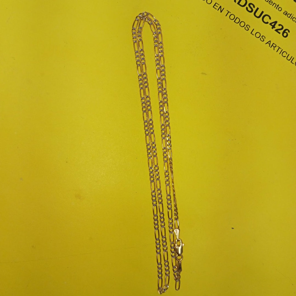 CADENAS TEJIDO 3X1 ORO 14K 55 CM 4.6 GR (NUEVO)