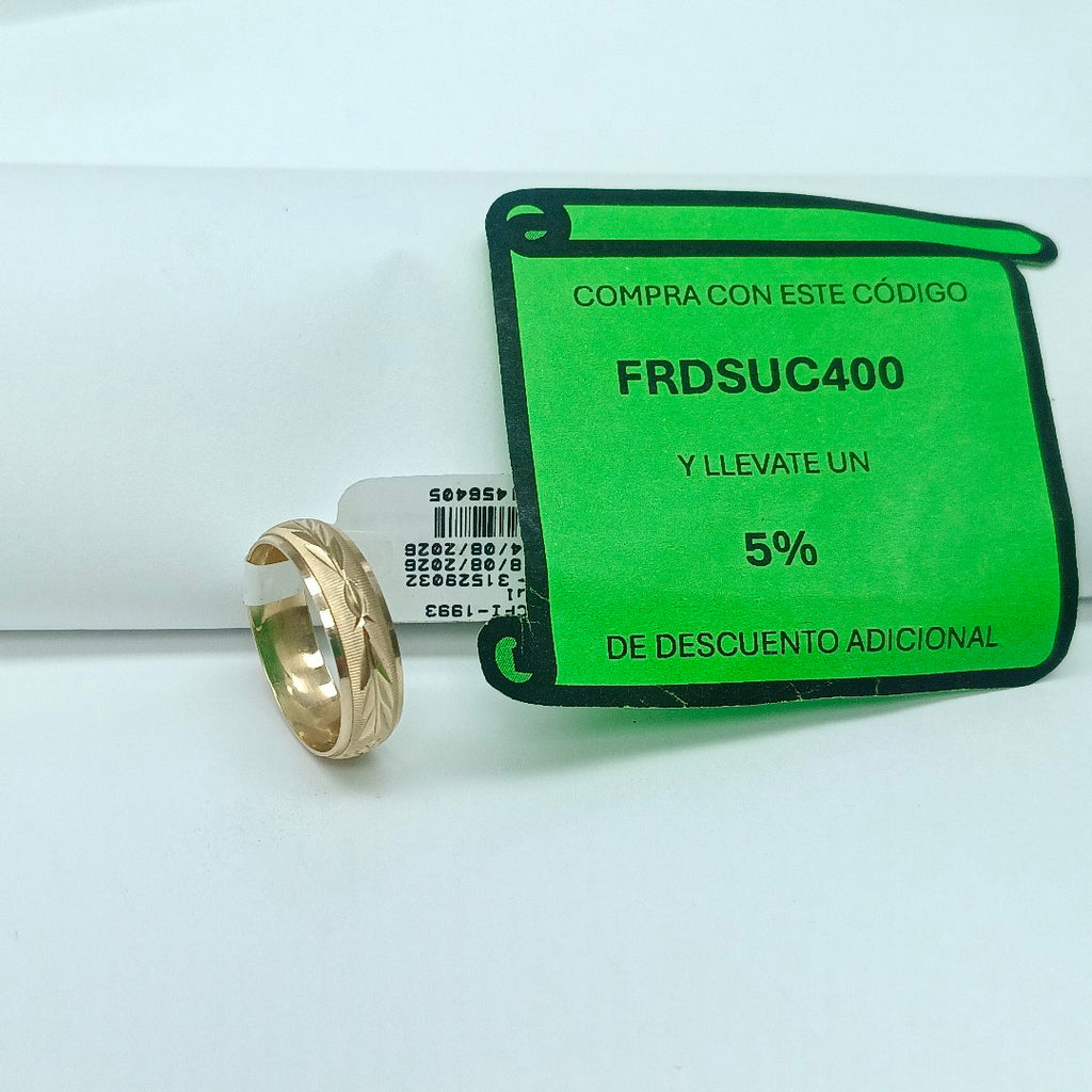 ARGOLLA ORO 8 K 1.9 GRMS (SEMINUEVO)