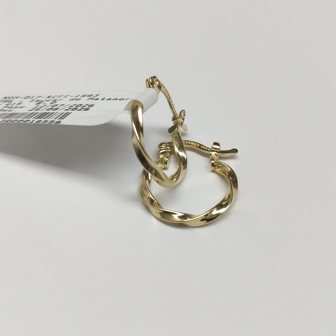 ARETES ARRACADAS TORZAL 14K 1.2 GR (NUEVO)