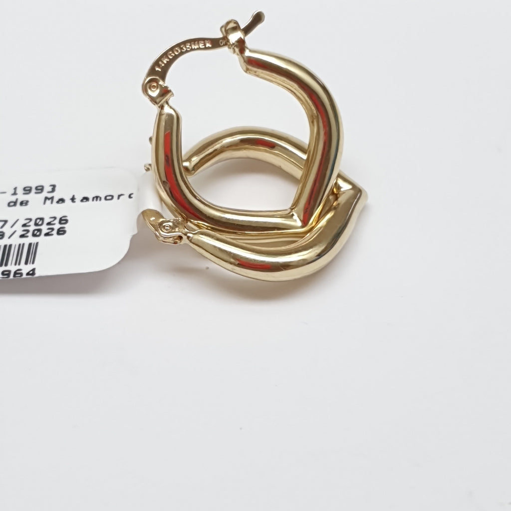 ARETES ARRACADAS 14K 2.1 GR (NUEVO)