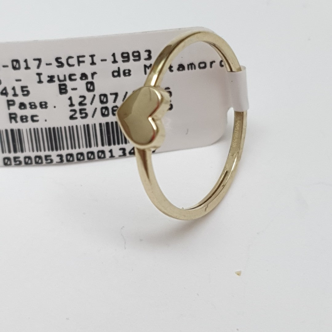 ANILLOS ANILLITO FIG CORAZON 10K TALLA 8 1.2 GR (NUEVO)