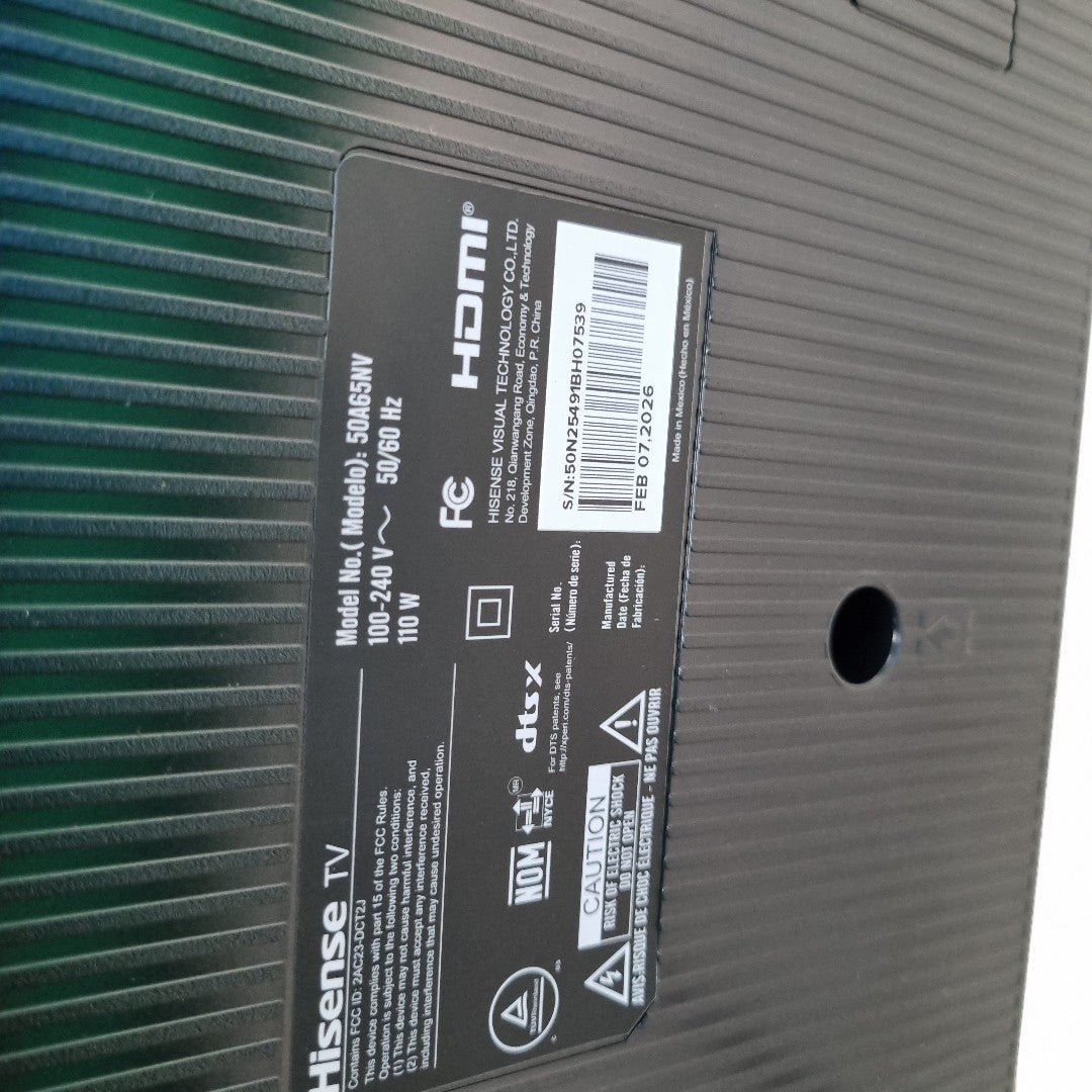 PANTALLA HISENSE 50A65NV (2026) 50" LED 4K (SEMINUEVO)