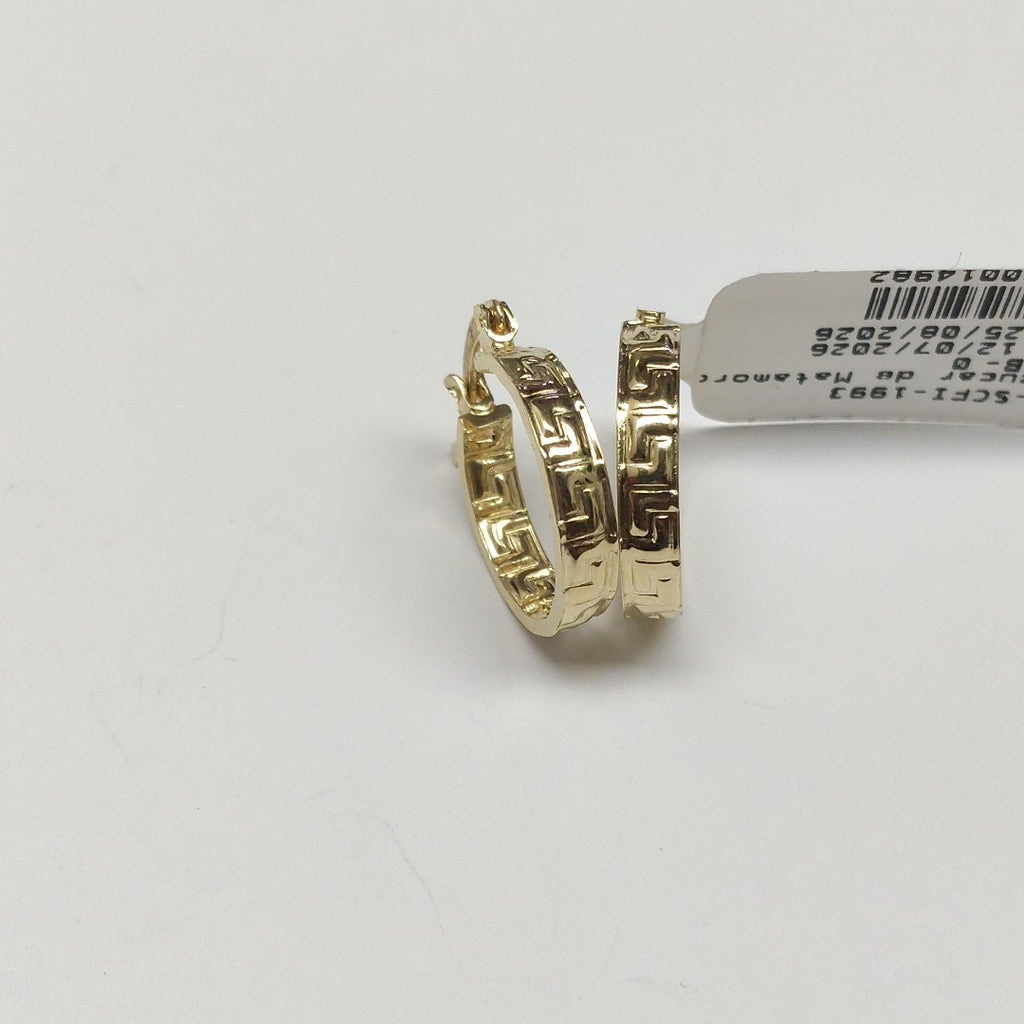ARETES ARRACADAS FIG GRECAS 14K 1.7 GR (NUEVO)