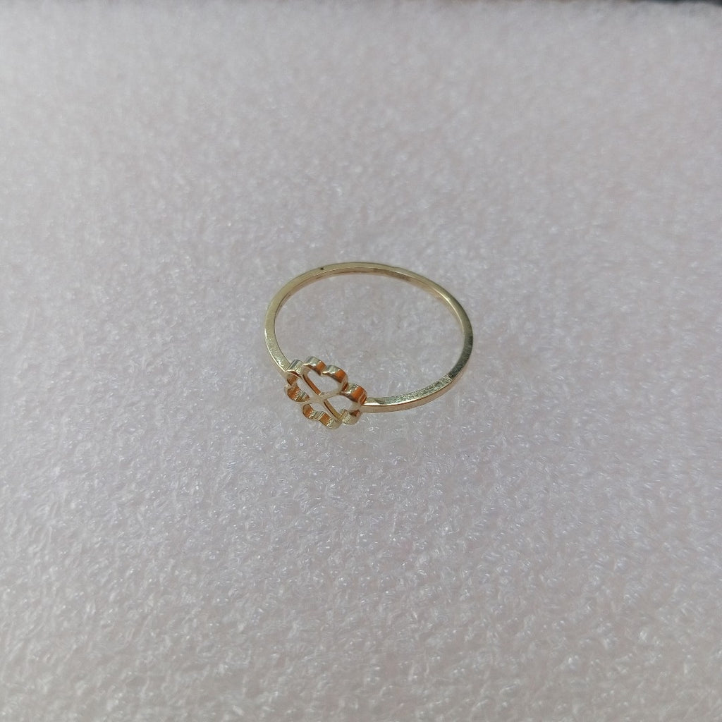 ANILLOS ANILLITO FIG TREBOL 10K TALLA 7 0.8 GR (NUEVO)