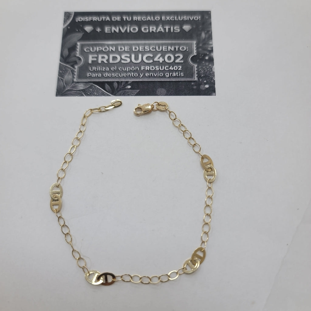 PULSERA ESPECIAL 14K 21 CM 1.8 GR (NUEVO)