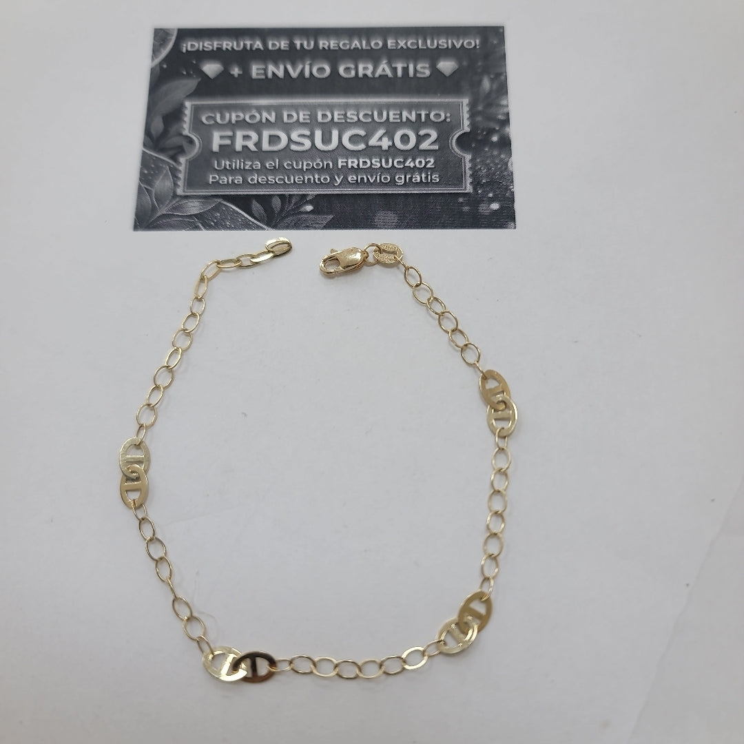 PULSERA ESPECIAL 14K 21 CM 1.8 GR (NUEVO)