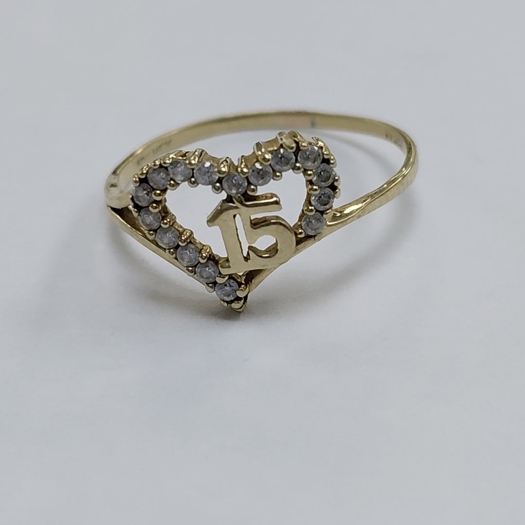 ANILLO ORO 10 K 1.1 GRMS (SEMINUEVO)