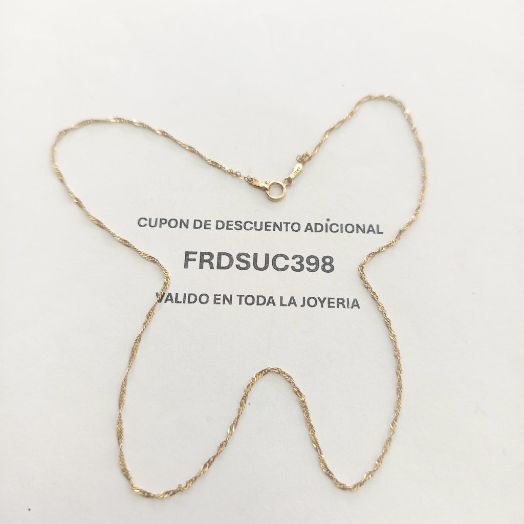 CADENA ORO 14 K 1,30 GRMS (SEMINUEVO)