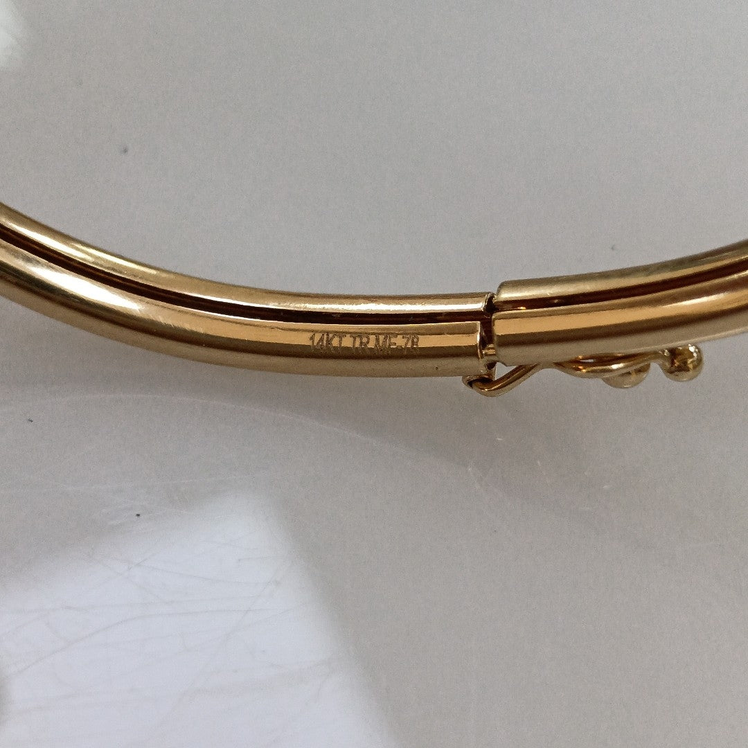 PULSERA RIGIDA ORO 14 K 6.5 GRMS (SEMINUEVO)
