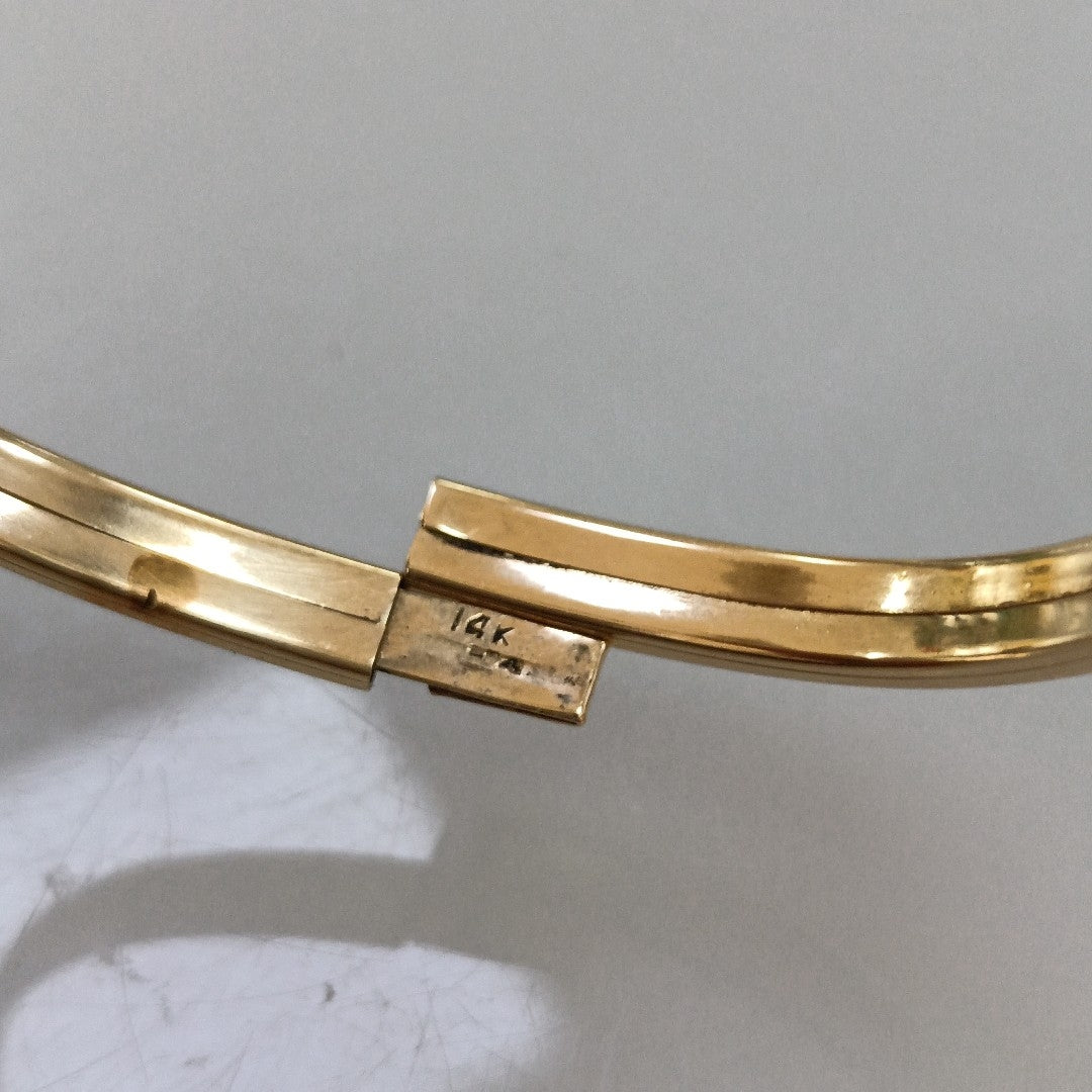PULSERA RIGIDA ORO 14 K 6.6 GRMS (SEMINUEVO)