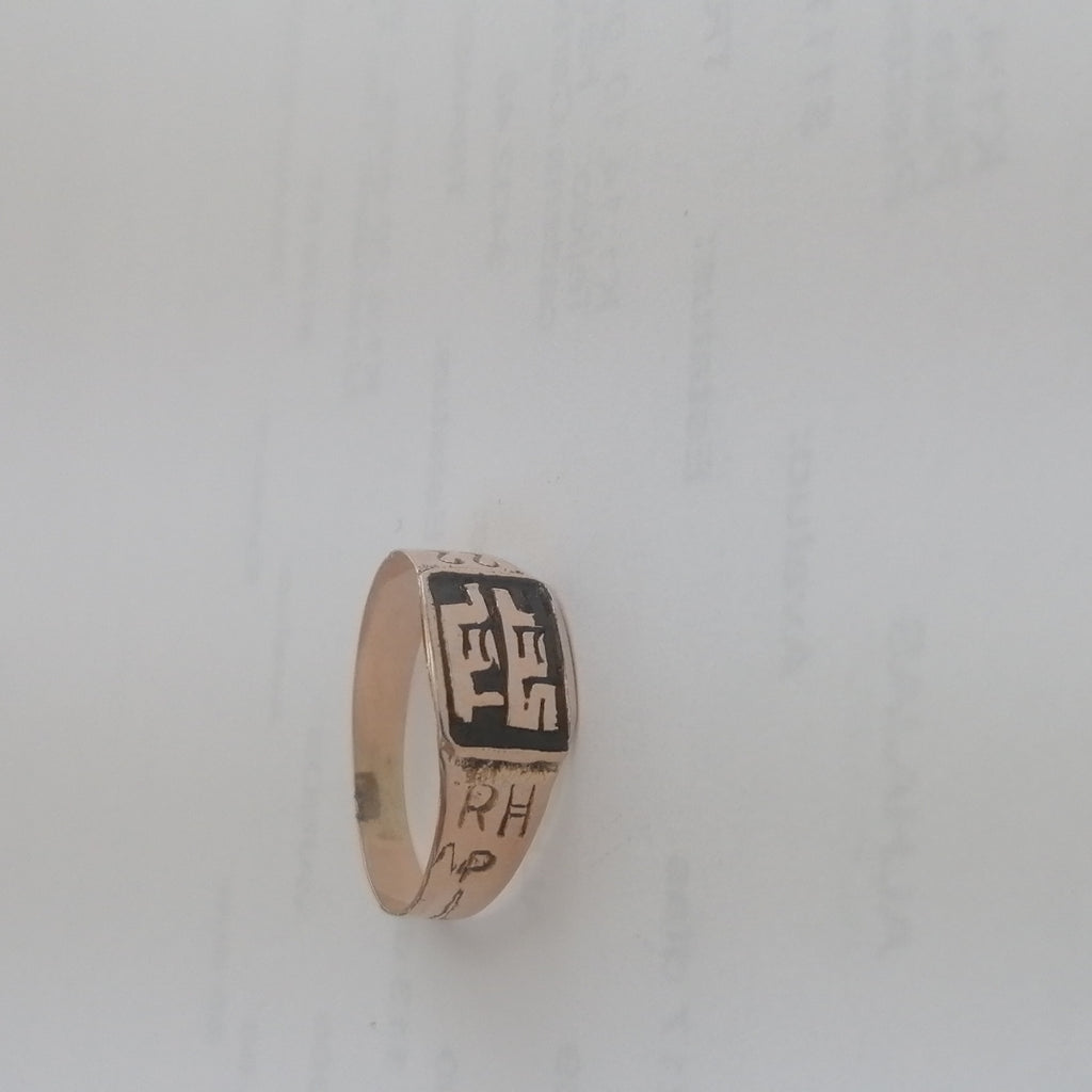ANILLO DE GRADUACIÓN ORO 8 K 1 GRMS (SEMINUEVO)