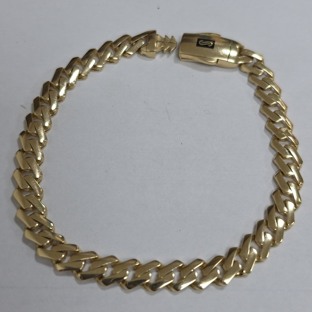 PULSERA MONACO ORO 14K 7.4 (NUEVO)