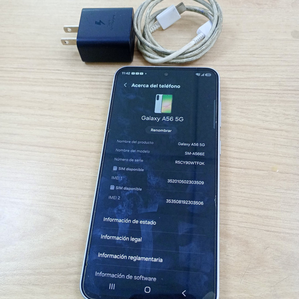 CELULAR SAMSUNG GALAXY A56 SM-A566E (2025) 256 GB 8 GB RAM (SEMINUEVO)