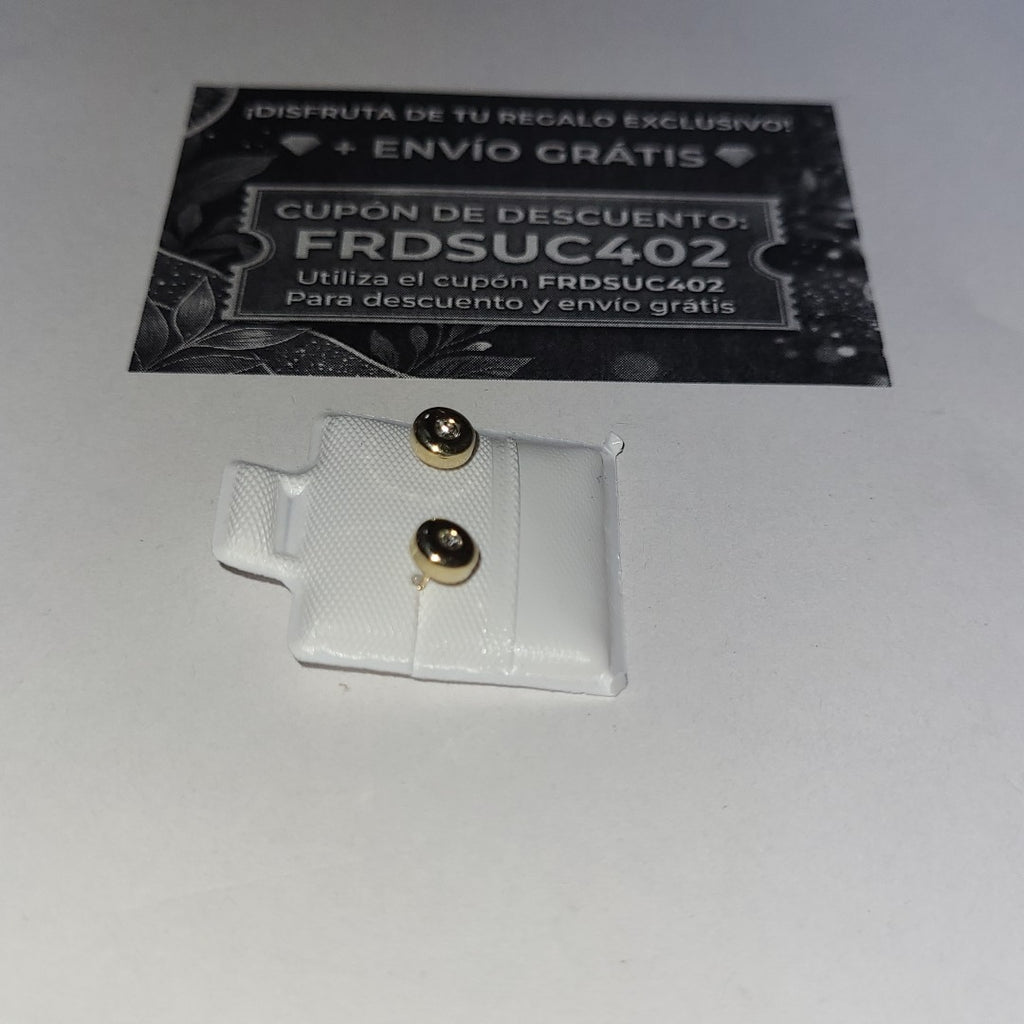 BROQUELES BROQUEL C CIRCONIA 14K 0.27 GR (NUEVO)