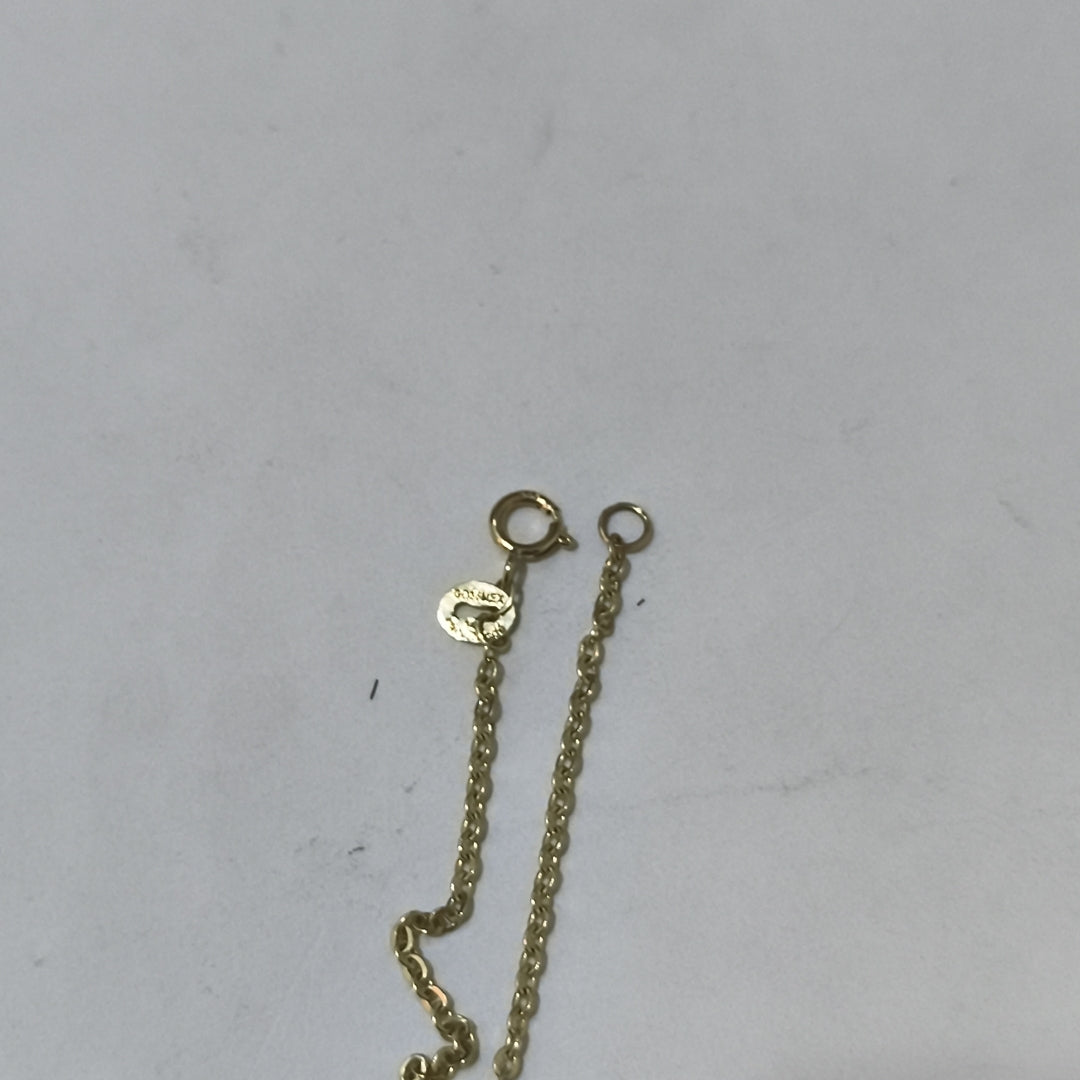 PULSERA TEJIDO ESPECIAL FIG NIÑO 14K 18 CM 1.4 GR (NUEVO)