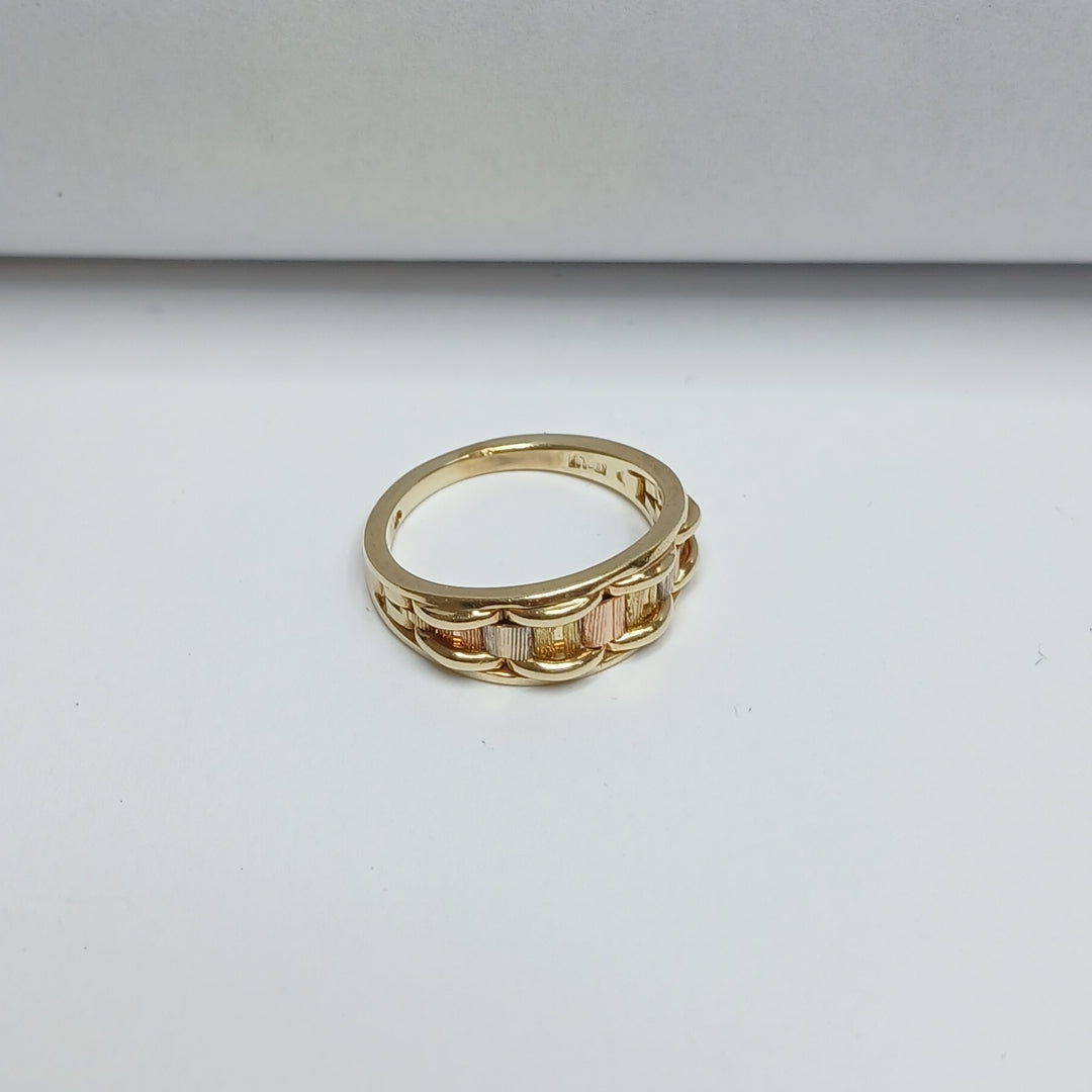 ANILLITO ORO COMBINADO 14 K 3,90 GRMS (SEMINUEVO)