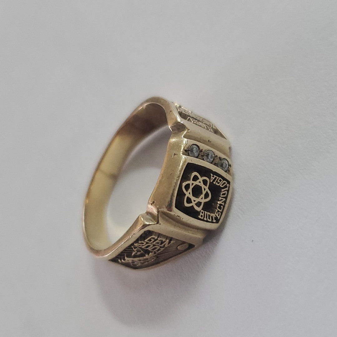 ANILLO DE GRADUACIÓN ORO 8 K 4,50 GRMS (SEMINUEVO)